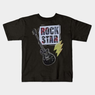 Rock star guitar Kids T-Shirt